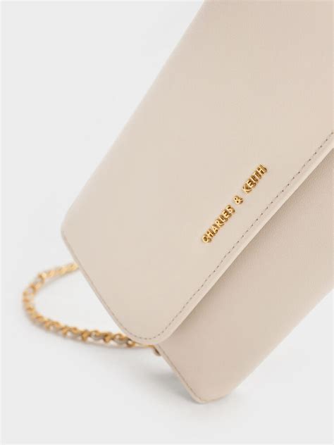 Ivory Octavia Front Flap Long Wallet - CHARLES & KEITH IN