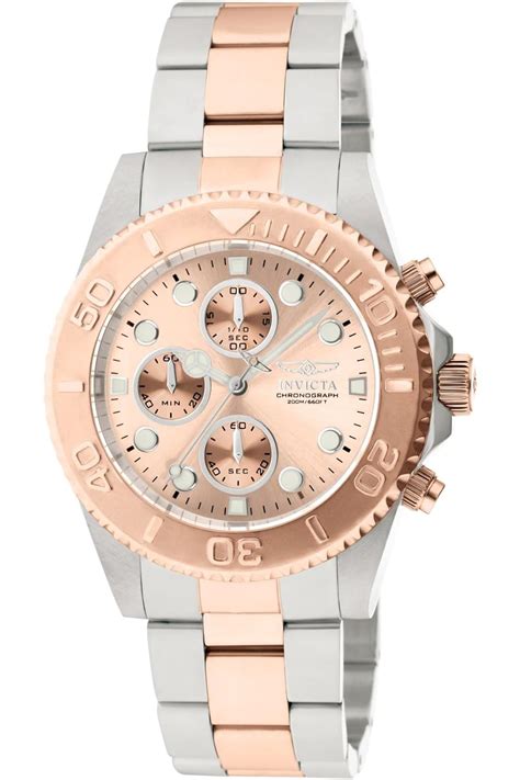 Invicta Pro Diver Men's Wrist Watch Stainless Steel Quartz Rose Gold ...