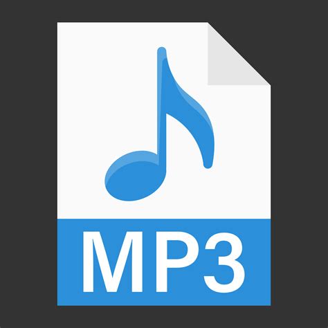 Modern flat design of MP3 file icon for web 11721224 Vector Art at Vecteezy