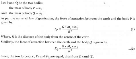 Prove that if the earth attracts two bodies placed at same distance ...