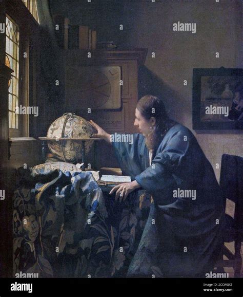 Johannes Vermeer - The Astronomer Stock Photo - Alamy