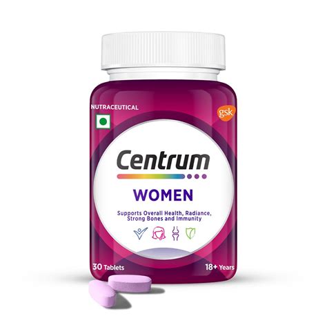 Centrum Women, World's No.1 Multivitamin with Biotin, Vitamin C & 21 ...