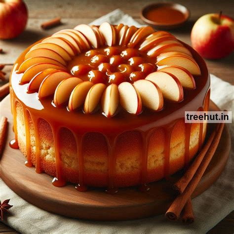 Eggless Caramel Apple Cake Recipe and 40 Cake Decoration Techniques for ...