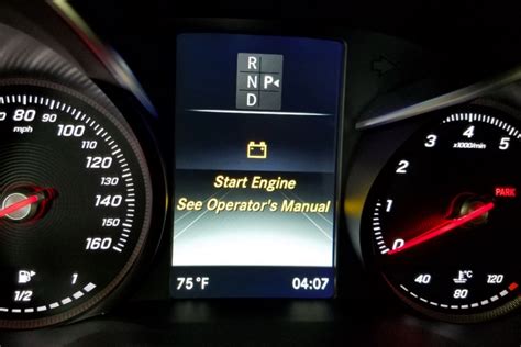 Mercedes ‘Start Engine See Operator’s Manual’ (12V Battery)
