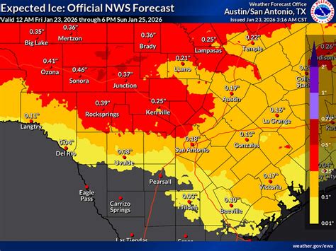 When will icy weather develop in South Texas? Here's a timeline.