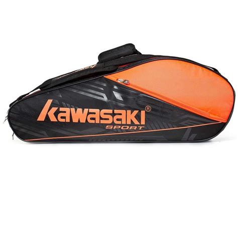 Kawasaki TCC-055 Badminton Racquet Bag (Black+Orange) – Sportswing.co