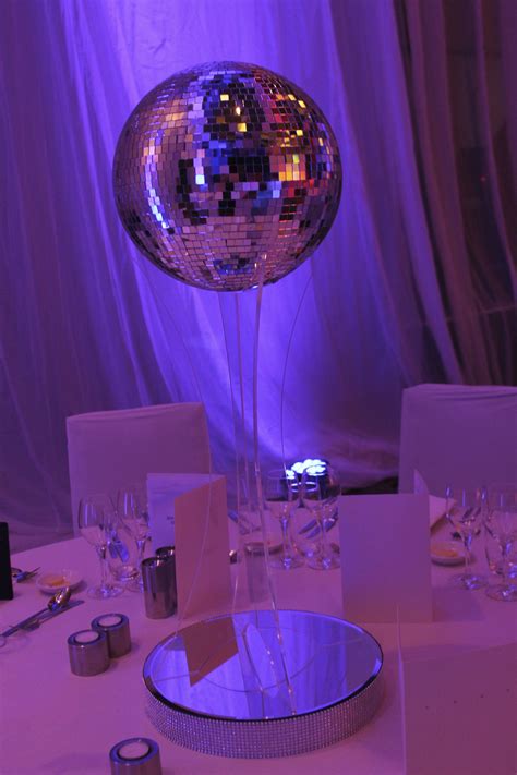 Mirror Ball Centre Piece for Disco Themed Parties
