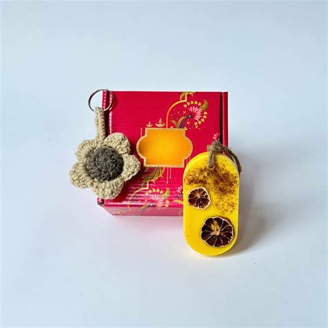 Small Surprise Gift Box - Air Freshener + Keychain – Pravaah India