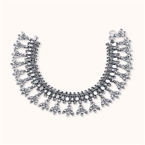 Rajasthani Payal – Shining Silver.in