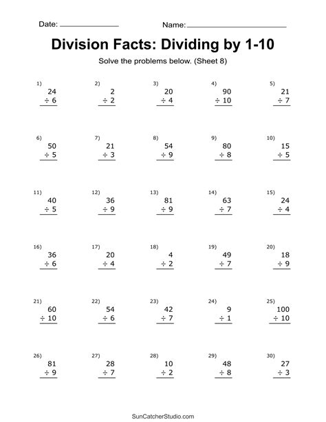 Image result for 4th Grade Division Problems