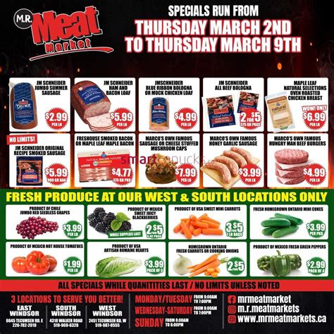 M.R. Meat Market Flyer March 2 to 9
