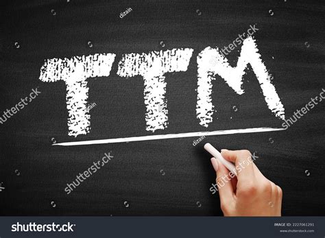 Ttm Trailing Twelve Months Measurement Companys Stock Photo 2227061291 ...