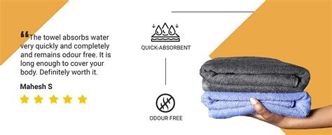 Heelium Bamboo Bath Towel - 400 GSM, Ultra Soft, Quick Dry, Lightweight ...