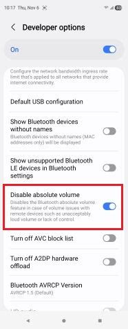 Image result for Disable Absolute Volume Android