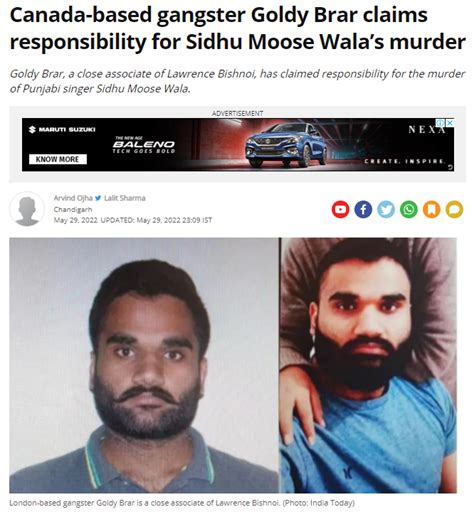 Gangster Goldy Brar Photographed With Punjab CM Bhagwant Mann? No ...