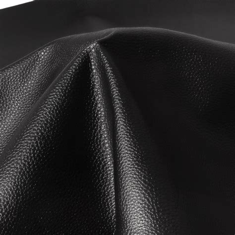 Amazon.com: ZAIONE Black Faux Leather Sheets: 54"x36" Pebbled PU ...