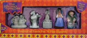 MATTEL Hunchback of Notre Dame Festival of Fools Put 'N Play Figures ...