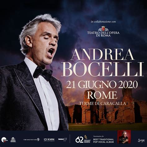 Andrea Bocelli Tickets Rome 2023 | 2023 Calender