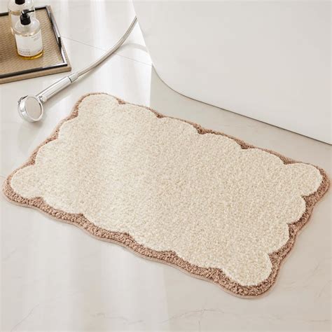 Amazon.com: Ohocut Luxury Microfiber Bathroom Rugs, Beige Sand ...