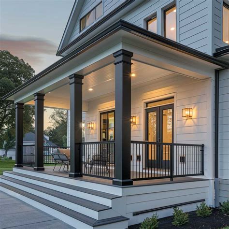 9+ Minimalist Front Porch Columns Ideas for a Clean Design