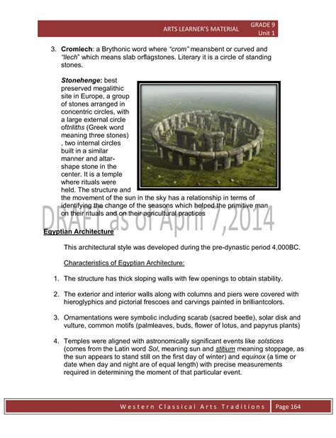 MAPEH Arts Grade 9 | PDF