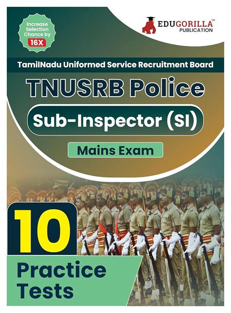 TNUSRB Police Sub-Inspector (SI) Exam Book 2024 - 10 Practice Tests ...