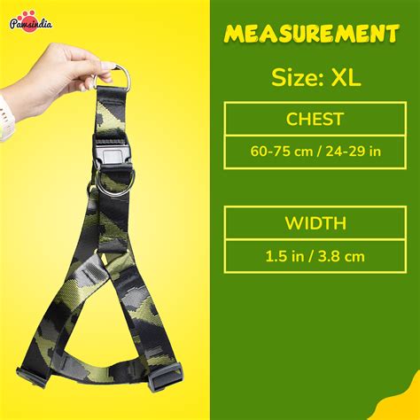 PawsIndia Army Dog Harness for Large Breeds - XL | Durable & Stylish ...