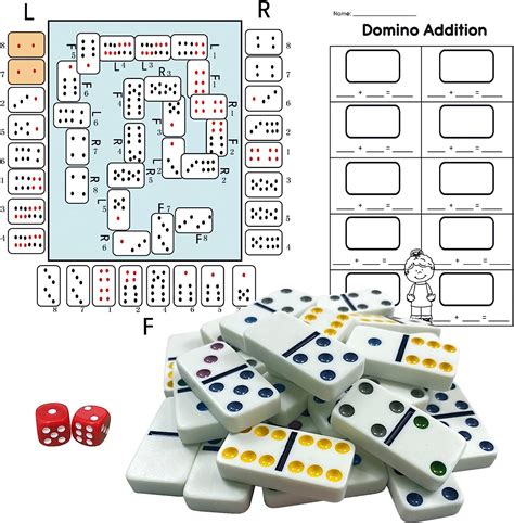 Amazon.com: Double 6 Dominoes Set - Colored Dots Set Classic 28 Dominos ...