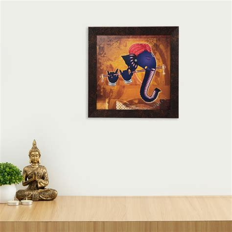 Buy Corsica Mystic India Ganesha Wooden Picture Frame - 35x35cm from ...