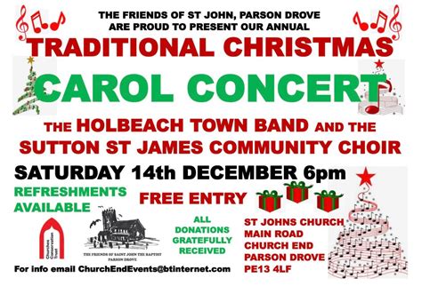 CHRISTMAS CONCERT AT ST JOHNS CHURCH, PARSON DROVE , St John the ...