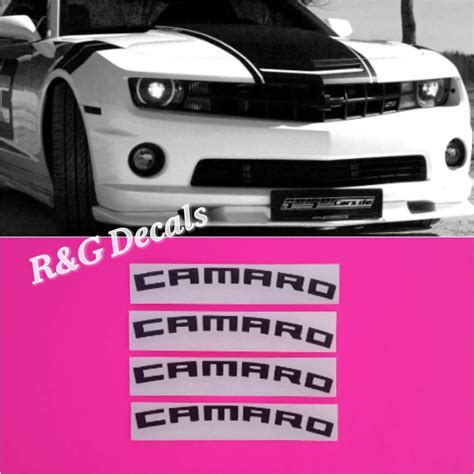 Buy R&G High Temp CAMARO Brake Caliper Decals Stickers Large Size for 6 ...