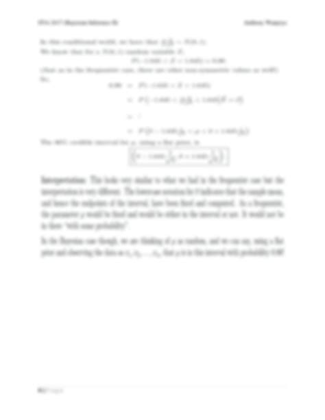 SOLUTION: 5 credible interval and highest posterior density - Studypool