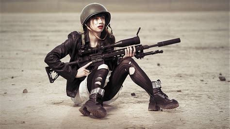 Women With Gun Wallpapers - Wallpaper Cave