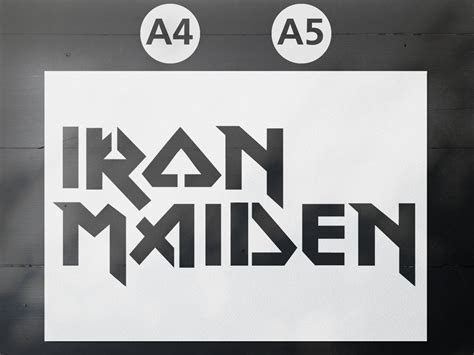 Band Logo Stencils - A5 Reusable 190 Micron Mylar - Etsy