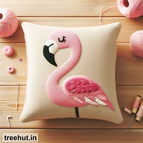 Flamingo Cushion Design Ideas, Bird Cushion Ideas