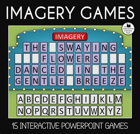 Imagery Games -15 interactive powerpoint games with examples of imagery ...