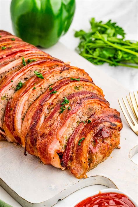 Bacon Wrapped Meatloaf - Tornadough Alli