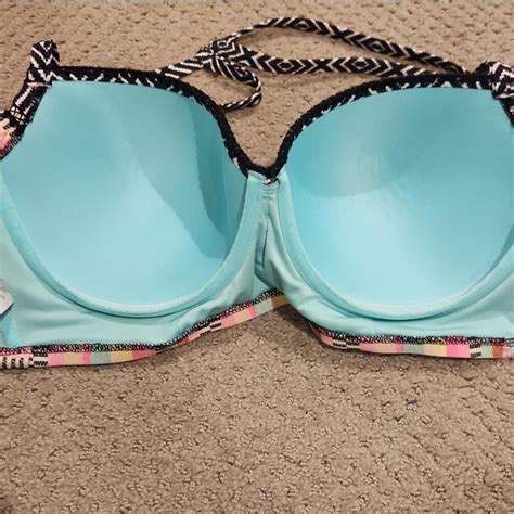 Shade & Shore Colorful Striped Bikini Top | Mercari