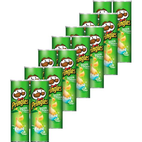 Order Pringles Potato Crisps, Sour Cream & Onion, Case | Fast Delivery