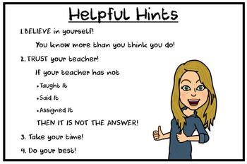 Image result for Hints Test Examples