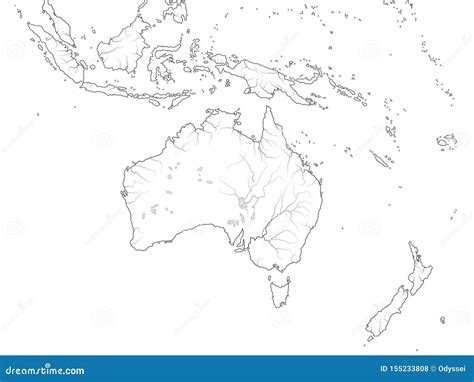 World Map of AUSTRALASIA REGION: Australia, Oceania, Indonesia, Polynesia, Pacific Ocean ... - map of indonesia australia and new zealand