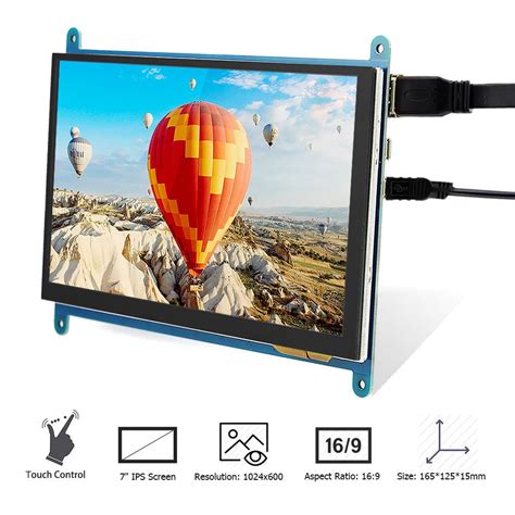 Buy ELECROW 7 Inch Touch Screen Monitor for Raspberry Pi Screen ...