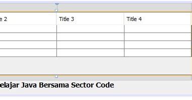 How to Make a Table in Java 的图像结果