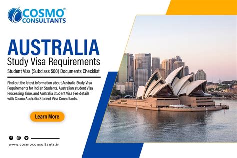Australia Study Visa Requirements & Fees – Study in Australia Consultants