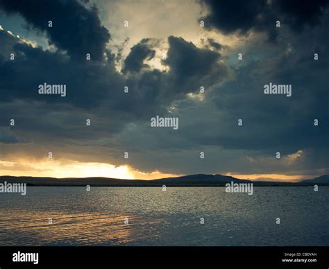 Sunset on the Eleven Mile Reservoir, Colorado Stock Photo - Alamy