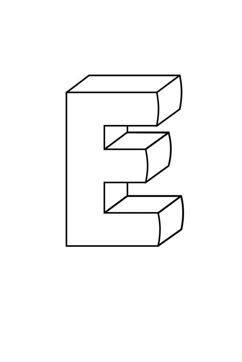 Free Printable Bubble Letter E Templates – Easy Use - Printables for ...