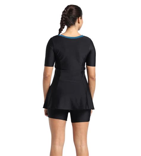Speedo Women's Endurance10 Closedback Short Sleeve Swimdress With ...