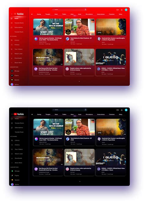 Redesign Youtube User interface :: Behance
