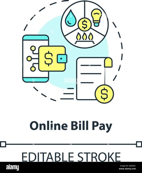 Online bill pay concept icon Stock Vector Image & Art - Alamy
