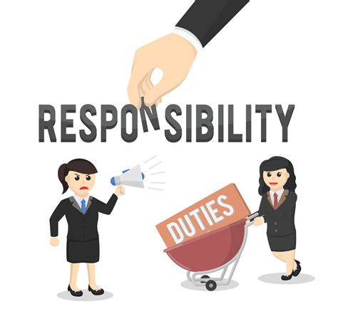 business woman secretary responsibility design character 10689484 ...
